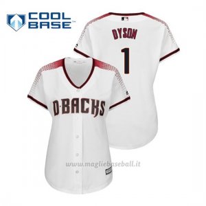Maglia Baseball Donna Arizona Diamondbacks Jarrod Dyson Cool Base Majestic 1ªBianco