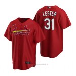 Maglia Baseball Uomo St. Louis Cardinals Jon Lester Replica Alternato Rosso