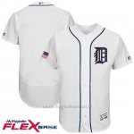 Maglia Baseball Uomo Detroit Tigers 2017 Estrellas y Rayas Bianco Flex Base