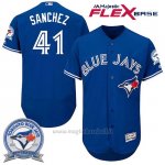 Maglia Baseball Uomo Toronto Blue Jays Aaron Sanchez 41 Flex Base 40 Anniversario