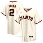 Maglia Baseball Uomo San Francisco Giants Jorge Soler Home Replica Crema