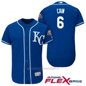 Maglia Baseball Uomo Kansas City Royals Lorenzo Cain 50th Season Flex Base