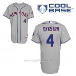 Maglia Baseball Uomo New York Mets Lenny Dykstra 4 Grigio Cool Base
