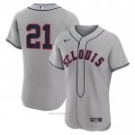 Maglia Baseball Uomo St. Louis Cardinals Lars Nootbaar 2024 Rickwood Classic Autentico Grigio