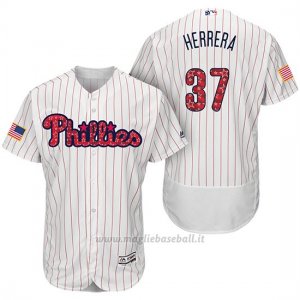 Maglia Baseball Uomo Philadelphia Phillies 2017 Estrellas y Rayas Odubel Herrera Bianco Flex Base