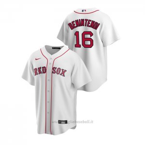 Maglia Baseball Uomo Boston Red Sox Andrew Benintendi Replica Primera Bianco