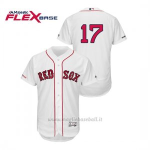 Maglia Baseball Uomo Boston Red Sox Nathan Eovaldi 150th Aniversario Patch Flex Base Bianco