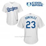 Maglia Baseball Uomo Los Angeles Dodgers Adrian Gonzalez 23 Bianco 1ªCool Base