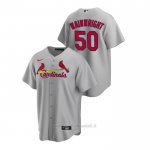 Maglia Baseball Uomo St. Louis Cardinals Adam Wainwright Replica Road Grigio