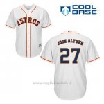 Maglia Baseball Uomo Houston Astros Jose Altuve 27 Bianco 1ªCool Base