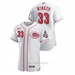 Maglia Baseball Uomo Cincinnati Reds Jesse Winker Autentico Bianco