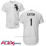 Maglia Baseball Uomo Chicago White Sox 1 Adam Eaton Bianco Autentico Collezione Flex Base