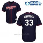 Maglia Baseball Uomo Minnesota Twins Justin Morneau 33 Blu Blu Alterner Cool Base