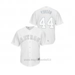 Maglia Baseball Uomo Houston Astros Y Ordan Alvarez 2019 Players Weekend Y Ordan Replica Bianco