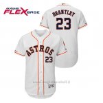 Maglia Baseball Uomo Houston Astros Michael Brantley 150th Aniversario Patch Flex Base Bianco