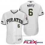 Maglia Baseball Uomo Pittsburgh Pirates Starling Marte Bianco 2018 1ªAlterner Flex Base