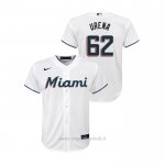 Maglia Baseball Bambino Miami Marlins Jose Urena Replica Primera Bianco