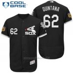 Maglia Baseball Uomo Chicago White Sox Jose Quintana 62 Nero 2017 Allenamento Primaverile Cool Base Giocatore