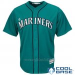 Maglia Baseball Uomo Seattle Mariners Majestic Verde Cool Base