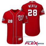 Maglia Baseball Uomo Washington Nationals Jayson Werth Scarlet 2018 All Star Alterner Flex Base
