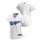 Maglia Baseball Donna Los Angeles Dodgers Replica 2020 Primera Bianco