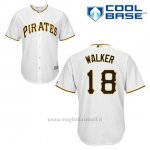 Maglia Baseball Uomo Pittsburgh Pirates Neil Walker 18 Bianco 1ªCool Base