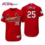 Maglia Baseball Uomo St. Louis Cardinals Dexter Fowler Flex Base Entrenamiento De Primavera 2019 Rosso