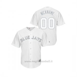 Maglia Baseball Uomo T Oronto Blue Jays Personalizzate 2019 Players Weekend Replica Bianco