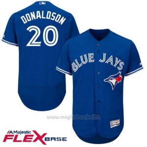 Maglia Baseball Uomo Toronto Blue Jays Josh Donaldson Blu Flex Base Autentico Collezione