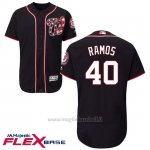 Maglia Baseball Uomo Washington Nationals Wilson Ramos Blu Autentico Collezione Flex Base