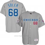 Maglia Baseball Uomo Chicago Cubs 68 Jorge Soler Matt Kemp Turn Back The Clock Grigio