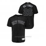 Maglia Baseball Hombre New York Yankees 26 Dj Lemahieu 2019 Players Weekend Autentico Nero