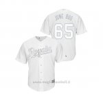 Maglia Baseball Uomo Kansas City Royals Jakob Junis 2019 Players Weekend June Bug Replica Bianco