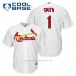 Maglia Baseball Uomo St. Louis Cardinals Ozzie Smith 1 Bianco 1ªCool Base