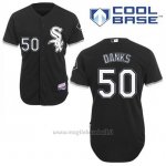 Maglia Baseball Uomo Chicago White Sox John Danks 50 Nero Alterner Cool Base