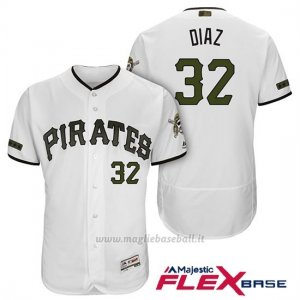 Maglia Baseball Uomo Pittsburgh Pirates Elias Diaz Bianco 2018 1ªAlterner Flex Base