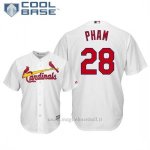 Maglia Baseball Uomo St. Louis Cardinals Tommy Pham Cool Base Majestic 1ªBianco