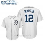 Maglia Baseball Uomo Tigers Leonys Martin Cool Base Majestic 1ªBianco