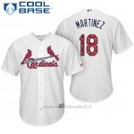 Maglia Baseball Uomo St. Louis Cardinals 2017 Estrellas y Rayas Carlos Martinez Bianco Cool Base