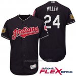 Maglia Baseball Uomo Cleveland Indians Andrew Miller Blu 2017 Allenamento Primaverile Flex Base Giocatore