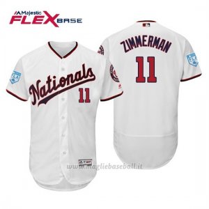 Maglia Baseball Uomo Washington Nationals Ryan Zimmerman Flex Base Entrenamiento De Primavera 2019 Bianco
