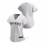 Maglia Baseball Donna Colorado Rockies Replica 2020 Primera Bianco