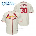Maglia Baseball Uomo St. Louis Cardinals Orlando Cepeda 30 Crema Alterner Cool Base
