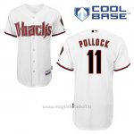 Maglia Baseball Uomo Arizona Diamondbacks 11 A.j. Pollock 1ªBianco Cool Base