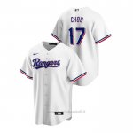 Maglia Baseball Uomo Texas Rangers Shin Soo Choo Replica Primera Bianco