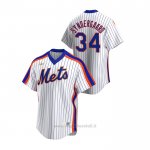 Maglia Baseball Uomo New York Mets Noah Syndergaard Cooperstown Collection Primera Bianco