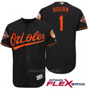 Maglia Baseball Uomo Baltimore Orioles J.j. Hardy 25 Anniversario Flex Base Nero