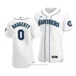 Maglia Baseball Uomo Seattle Mariners Sam Haggerty Autentico Primera Bianco
