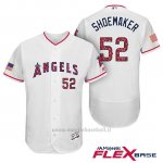 Maglia Baseball Uomo Los Angeles Angels 2017 Estrellas y Rayas Matt Shoemaker Bianco Flex Base