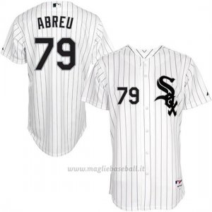 Maglia Baseball Uomo Chicago White Sox Jose Abreu 79 Bianco Turn Back The Clock